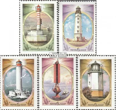 Produktbild von Briefmarken Sowjetunion 1982 Mi 5239-5243 (kompl.Ausg.) postfrisch Leuchttürme