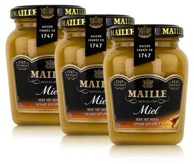 Produktbild von Maille Dijon-Senf mit Honig 200ml fein würzig cremig klassisch (3er Pack)