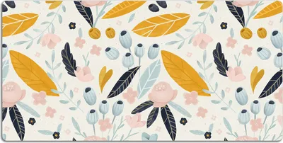 Produktbild von Schreibtischmatte Tischunterlage 100x50 cm Mauspad - Pastellblumen