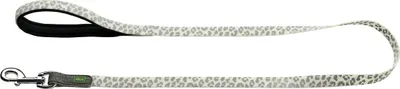 Produktbild von HUNTER Führleine Convenience Reflect Glow weiß Leopardenmuster 20/120