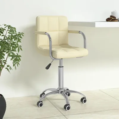 Produktbild von Drehbarer Bürostuhl in Creme aus Stoff
