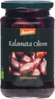 Produktbild von Kalamata Oliven in Meersalzlake DEMETER 320g