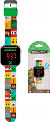 Zdjęcie produktu dla Cyfrowy Zegarek LED CYFROWY Dziecięcy dla Dzieci Minecraft / MN4272