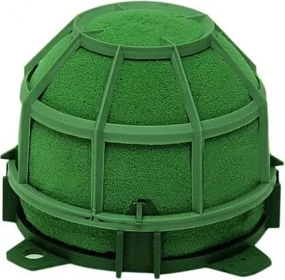 Produktbild von Steckschaum IGLU Set 5cm 12St - Miniatur Blumenhalter für Tischdeko & Hochzeitsgestecke, Gesteckunterlage Dunkelgrün