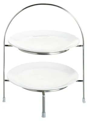 Immagine prodotto di Etagere a 2 livelli per piatto da dessert diametro 21 cm altezza 28 cm