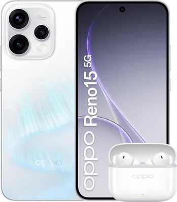 Produktbild von OPPO Reno15 5G Aurora White Box 16,7 cm (6.59") Dual-SIM Android 16.0 USB Typ-C 8 GB 512 GB 6500 mAh Weiß
