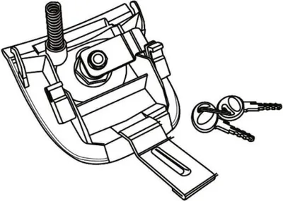Immagine prodotto di Kit meccanismo serratura per bauletto moto SHAD SH37
