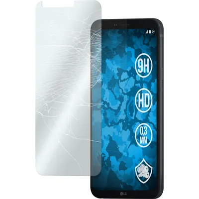 Produktbild von 3er-Pack PhoneNatic Glas-Folie klar  kompatibel mit LG Q6 - Panzerglas für Q6
