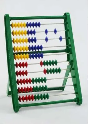 Image de Abaque Van der Doelen en plastique rouge, jaune ou vert