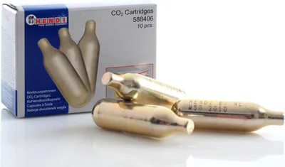 Image de Cartouches CO2, capsules dioxyde de carbone, 8 g, 10 pièces