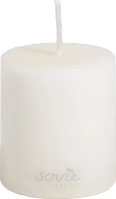 Produktbild von Sovie CANDLES Stumpenkerze in Creme Ø 50 mm x H 60 mm, Brenndauer ca. 16 Std., 24 Stück