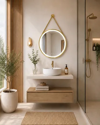 ORIGEN BATH CERDEÑA Badmöbel mit Platte und Aufsatzwaschbecken, 120 cm, Estepa