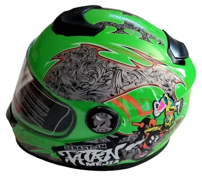 Produktbild von Integralhelm Helm Kinderhelm Motorradhelm Crosshelm Mejia Hellgrün Größe XXS