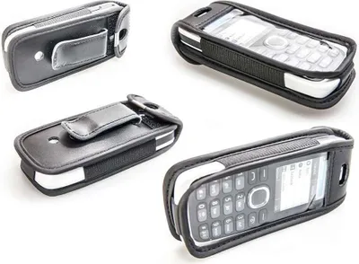 Immagine prodotto di caseroxx custodia in pelle con clip da cintura compatibile con Nokia 113 in vera pelle, custodia con clip da cintura e finestra di visualizzazione