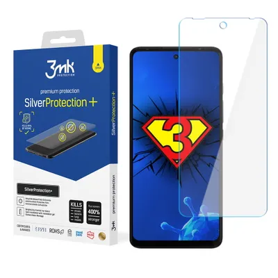 Produktbild von 3mk Display Antimikrobielle Schutzfolie SilverProtection+ für Motorola Moto G60/G60s 0,21mm Self-Heal