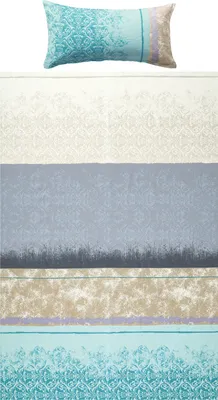 Produktbild von Erwin Müller Bettwäsche mint-silber 1x 155x220 cm + 1x 40x80 cm