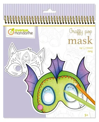 Image de Coloriage Graffy Pop Mask - Animaux des contes de fées Avenue Mandarine