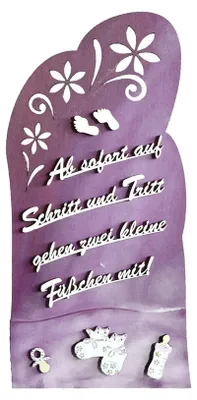 Productafbeelding van Solidchoice - Houten Knutselset voor Babydecoratie