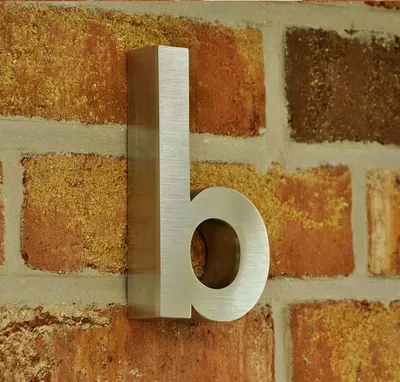 Produktbild von Edelstahl Hausnummer Style - Nr. b