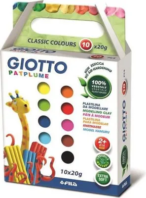 Produktbild von Giotto Patplume, Modellierton, Mehrfarbig, 20 g, 200 g, 10 Stück(e)