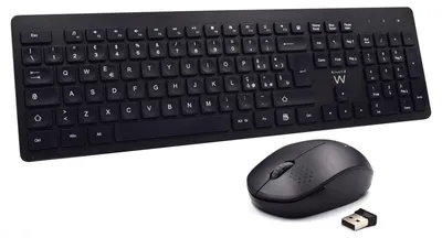 Immagine prodotto di Ewent EW3255 tastiera Mouse incluso Universale QWERTY Italiano Nero