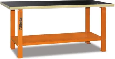 Produktbild von BETA C56B Werkbank mit Holzplatte – Orange