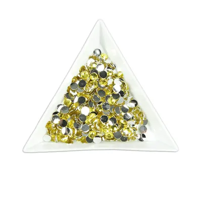 Strass-Steinchen, 1000 Stück, Harz, Citrin, 4 mm
