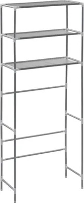 A freestanding shelving unit.