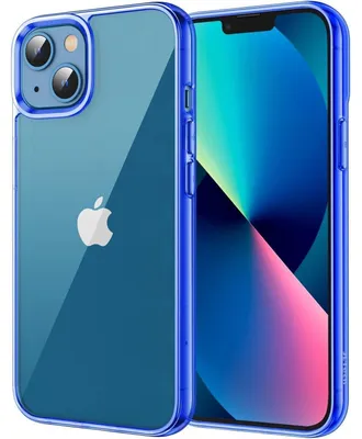 Zdjęcie produktu dla Etui do iPhone 13 (6,1 cala), odporne na wstrząsy, przezroczyste, niebieskie