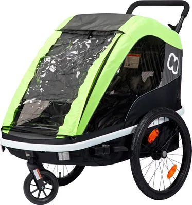 Produktbild von Hamax Avenida Twin Fahrradanhänger - Limettenfarbe