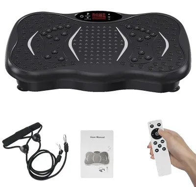 Immagine prodotto di Piattaforma vibrante, con controllo della velocità a 99 livelli, altoparlante Bluetooth integrato, colore nero