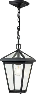 Immagine prodotto di Luce da esterno Alluminio Vetro E27 IP44 L: 20,3 cm H: max. 201,6 cm Nero Design vintage
