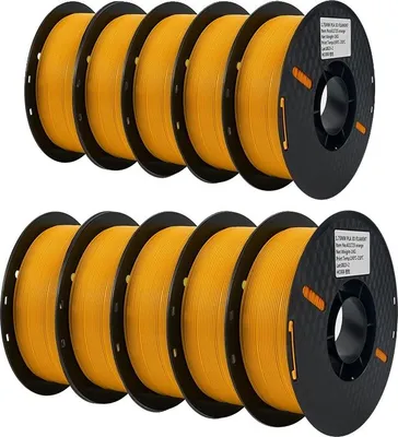 Produktbild von PLA-Filament, für 3D-Drucker, 1,75 mm Durchmesser, 1 KG Rolle, 10 KG PLA Orange
