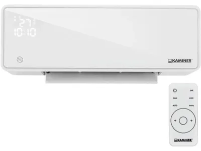 Obrázok produktu pre Kaminer 26398 Nástenný teplovzdušný ventilátor ZELVION s Wifi, 2000 W, biely