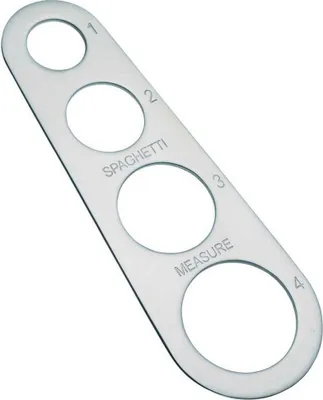 Image de spaghetti taille 18,5 x 6,5 cm acier inoxydable argenté