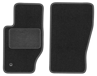 Produktbild von Velours-Fußmatten Vorne für Jeep Grand Cherokee III WK 2005-2010 (Geländewagen) – 2-tlg, Graphit, passgenau – Wielganizator LUX