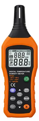 Productafbeelding van Professionele Handtemperatuur- en Vochtigheidsmeter - Dubbel Display - Gegevenslogger