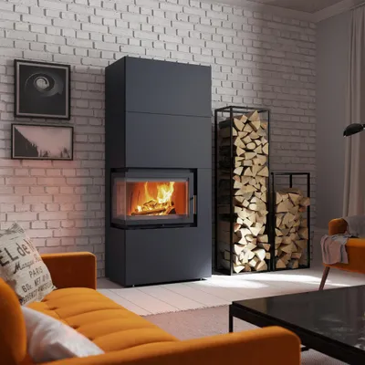 Produktbild von Kamineinsatz Simple Box 8 kW Ø 200 Black