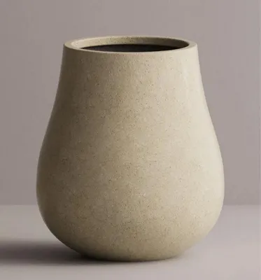 Produktbild von Casa Padrino Luxus XXL Garten Deko Beton Blumentopf Creme Ø 88 x H. 100 cm