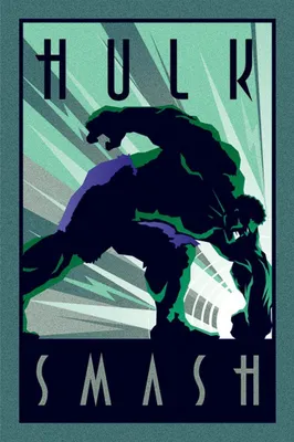 Obrázek produktu pro Pyramida Marvel Deco Hulk Plakát 61x91,5cm.