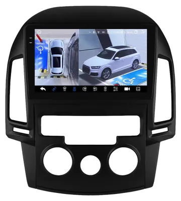 Zdjęcie produktu dla Samochodowy odtwarzacz multimedialny, kompatybilny ze smartfonami, system nawigacji, kompatybilny z samochodami Hyundai i30 i30 AT MT z lat 2006-2011, kamera 360 QS8 MT