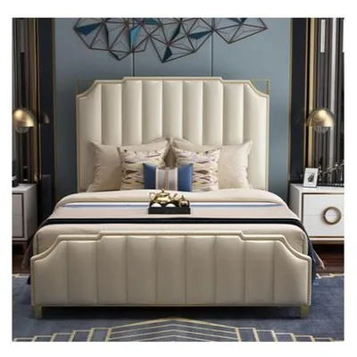 Produktbild von Bett Design Doppelbett Luxus Betten Polster Schlafzimmer Möbel 180x200