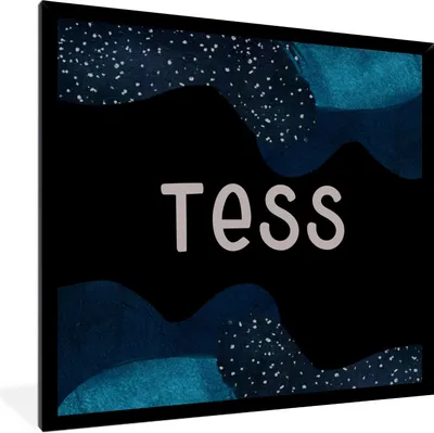 Produktbild von MuchoWow® Gerahmtes Poster Tess - Pastell - Mädchen 40x40 cm - Poster mit Schwarzem Bilderrahmen Wandposter Rahmen Foto Bilder - Mit Rahmen - Wanddekoration Schlafzimmer