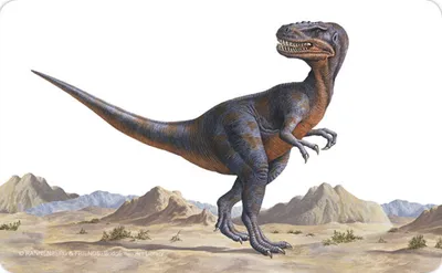 Produktbild von Frühstücksbrettchen Dinosaurier Alectrosaurus, Brettchen 23x14cm, Dinos Dino