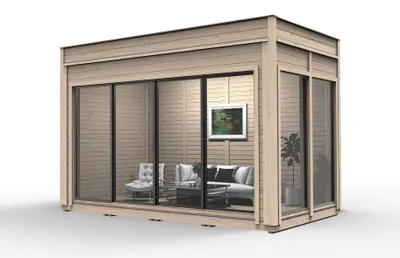 Produktbild von Campinghaus Holzhaus Gartenhaus Ferienhaus Luxus Holz Haus Häuschen