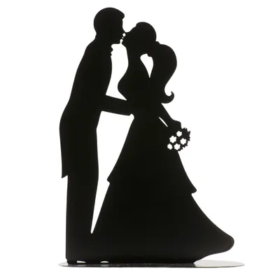 Produktbild von Zinnfigur für Hochzeitstorte schwarz