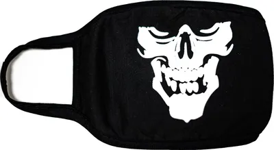 Produktbild von Mund-Nasen-Bedeckung Totenkopf HTI-Line