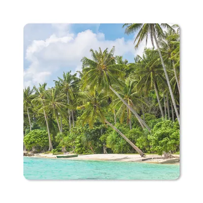 Produktbild von MuchoWow® Mauspad Mousepad Palme - Meer - Tropisch 30x30 cm - Mousepads - Maus Mat - Pad - Mausunterlage - Gaming