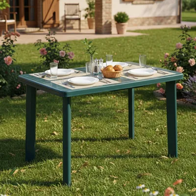 Produktbild von Pinedale - Gartentisch, 101x68x72h cm Grün, 6 Plätze Italy