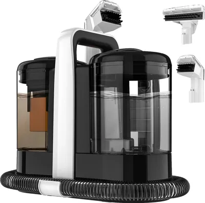 Produktbild von Tragbarer Teppich- und Polsterreiniger - Handlicher Fleckenreiniger - 600W - 15 kPa Saugkraft - Nass und trocken - 1,5 L Frischwassertank - 5 m Netzkabel
